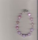 Pink bead bracelet.